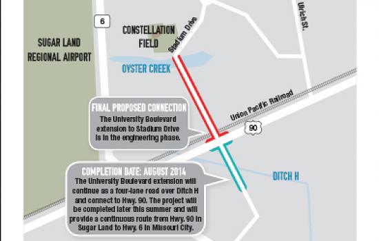 University Boulevard extension to connect with Hwy. 90 this summer