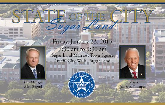  STATE OF THE CITY: Big things expected for Sugar Land's 2015