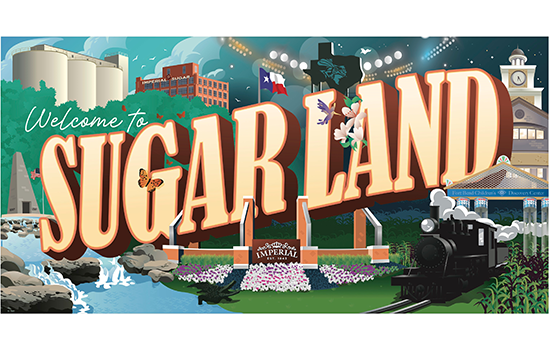History of Sugar Land Mural in Imperial by Johnson Development